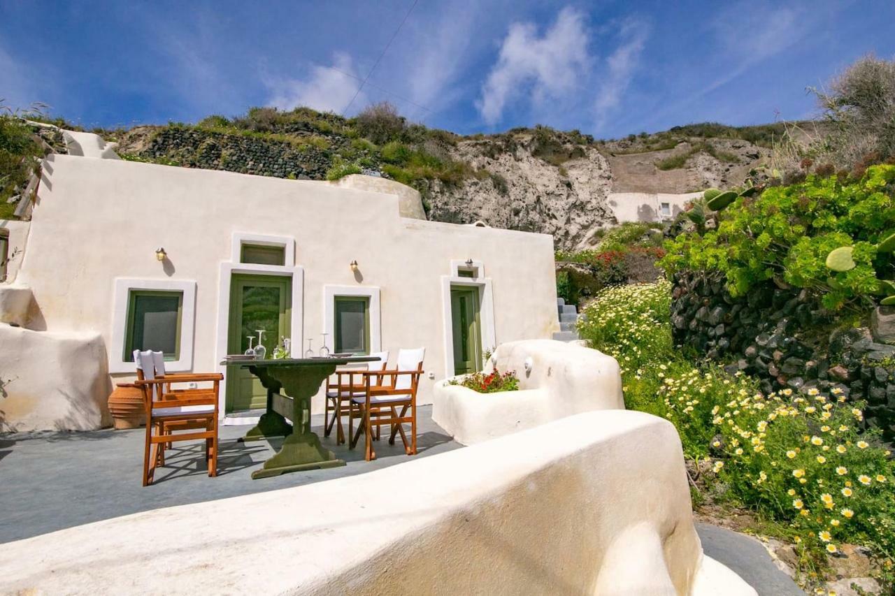 锡拉夏岛Agrilia Secluded Cave House别墅 外观 照片