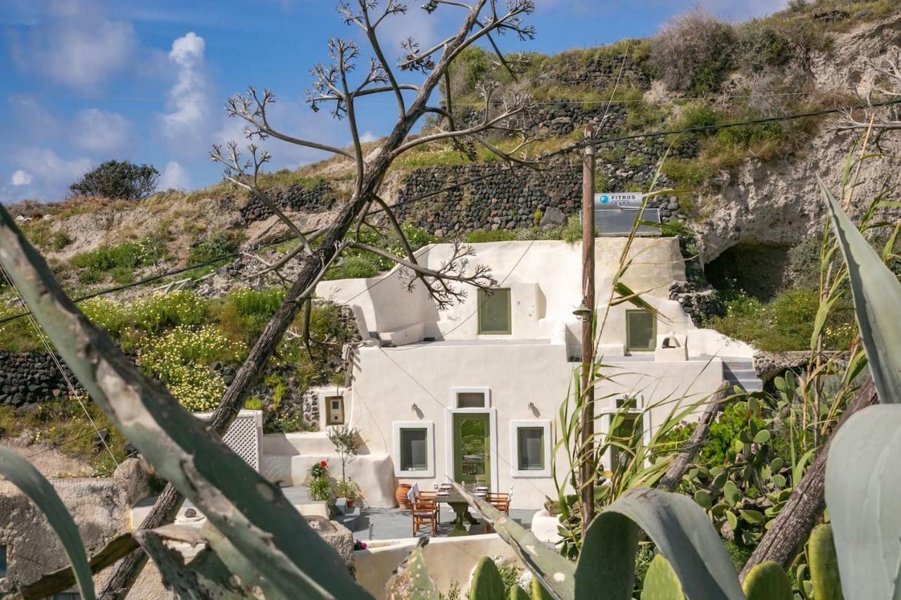 锡拉夏岛Agrilia Secluded Cave House别墅 外观 照片