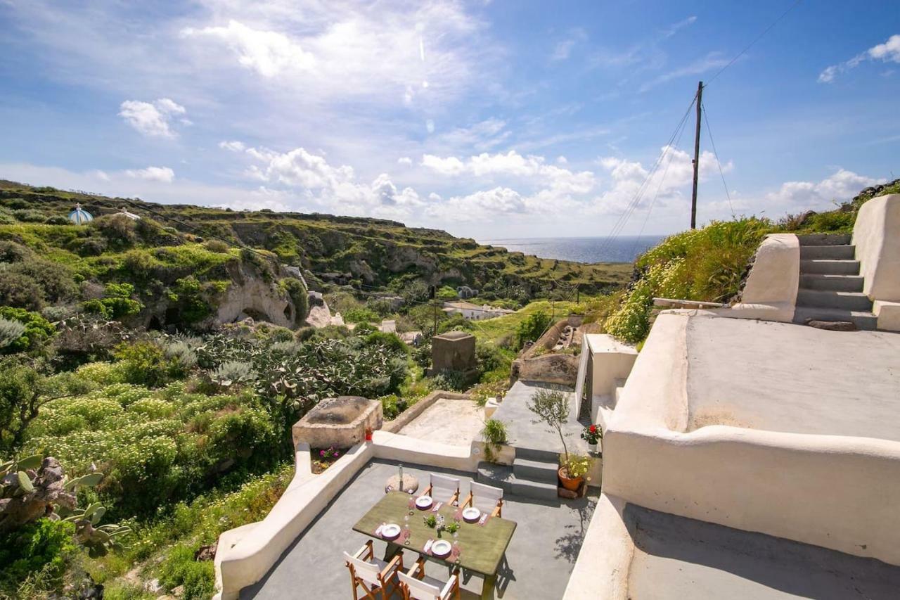 锡拉夏岛Agrilia Secluded Cave House别墅 外观 照片