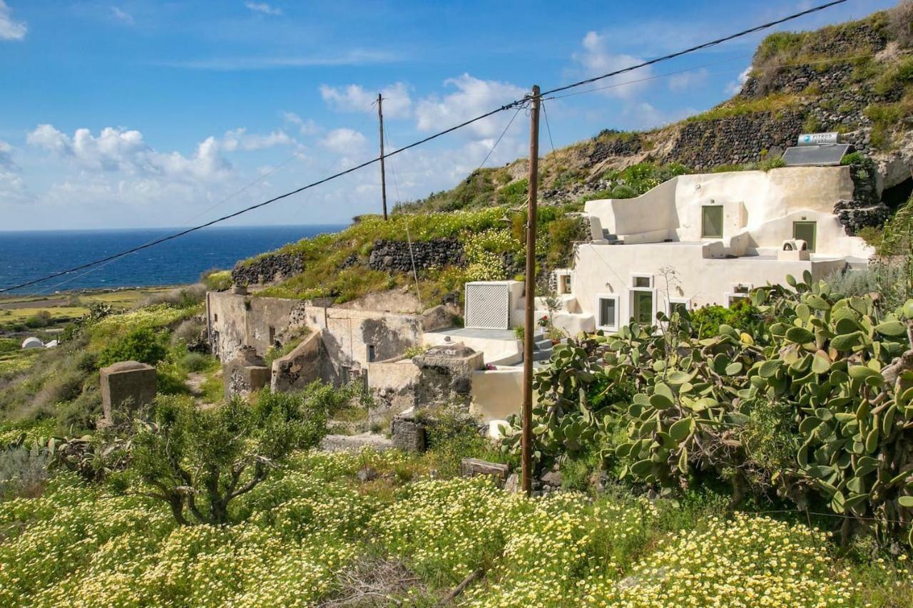 锡拉夏岛Agrilia Secluded Cave House别墅 外观 照片