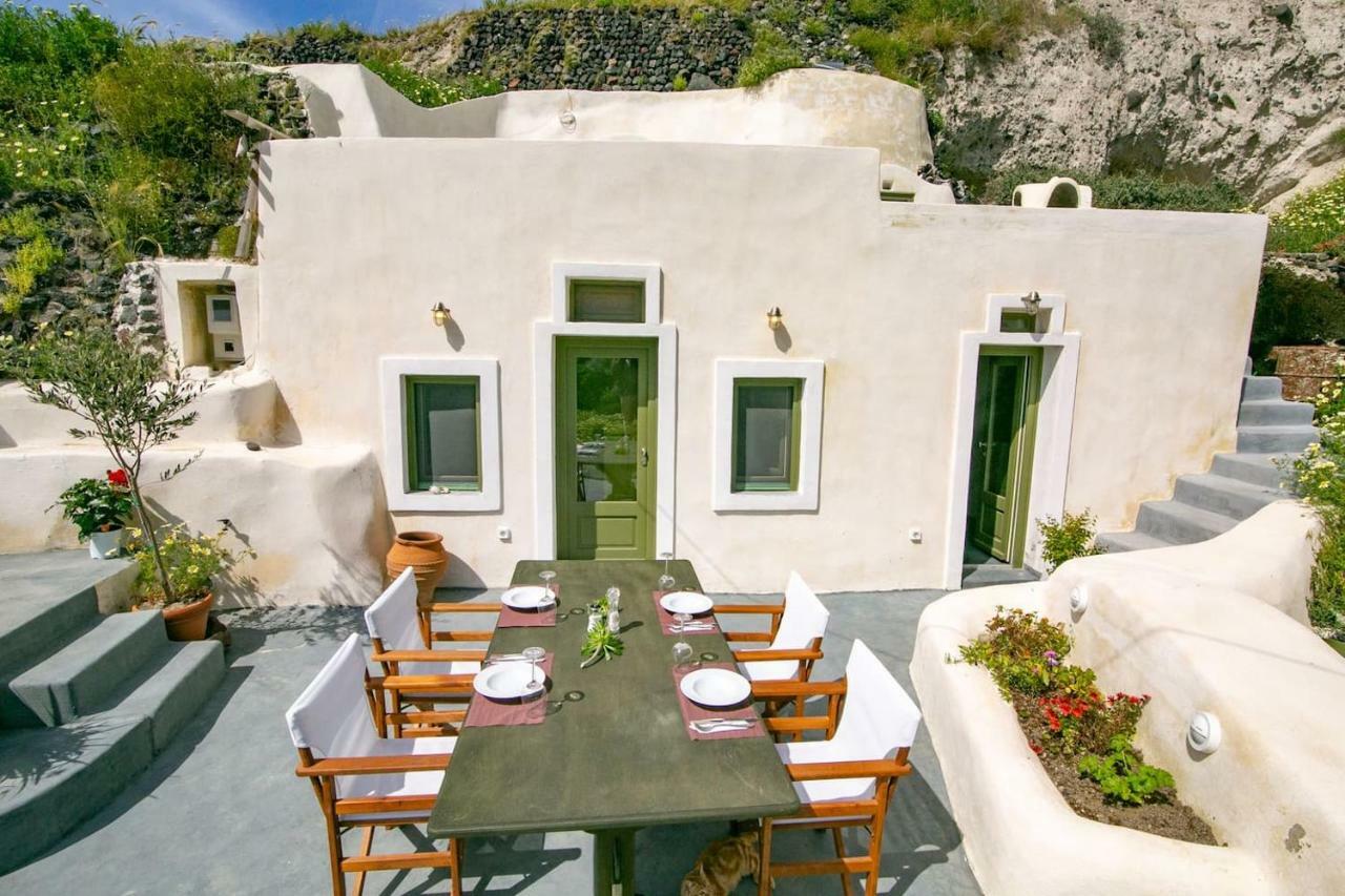 锡拉夏岛Agrilia Secluded Cave House别墅 外观 照片